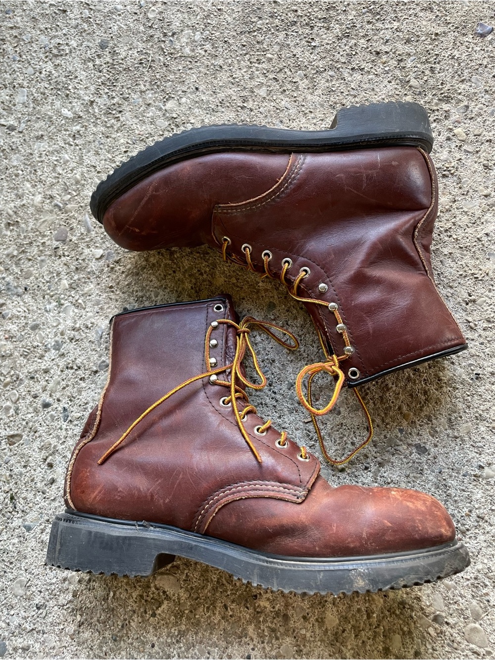 Vintage  Red Wing USA Made  Steel Toe Boots Size 10 D